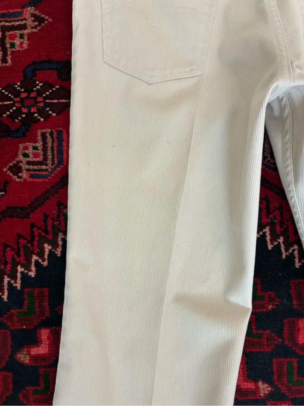 Vintage 70s Levi’s Sta-Prest Corduroy Khaki Kick Flare Pants